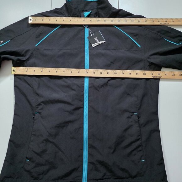Second Skin Active Shirt Womens M Black Hydrashield Cycling Running SS Full Zip - Picture 4 of 14